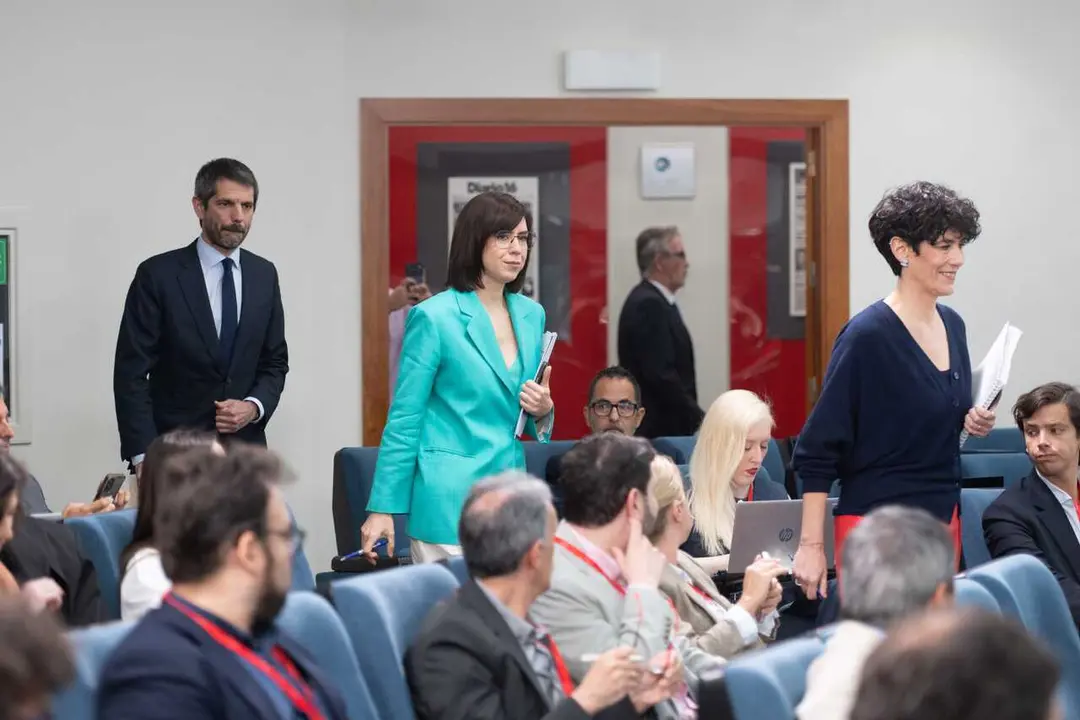  El ministro de Cultura, Ernest Urtasun; la ministra de Inclusi&oacute;n, Seguridad Social y Migraciones y portavoz del Gobierno, Elma Saiz; y la ministra de Ciencia, Innovaci&oacute;n y Universidades, Diana Morant.