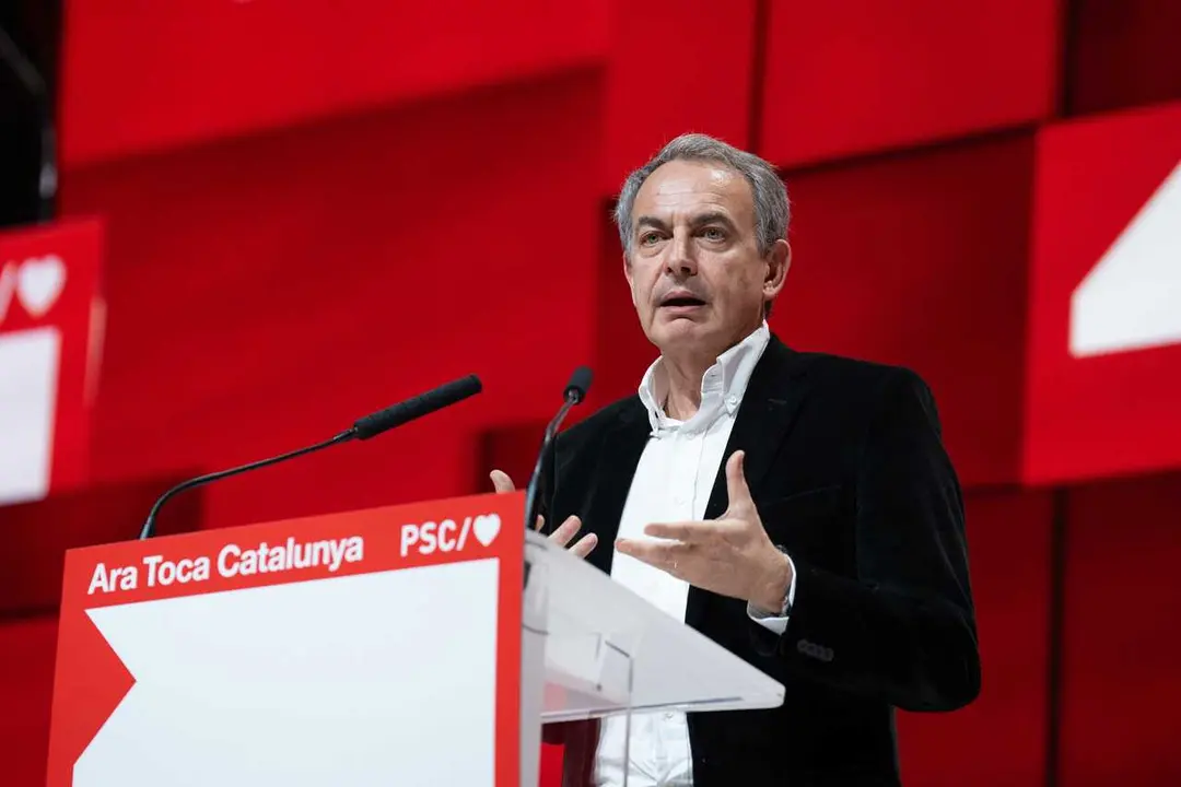 Archivo - El expresidente del Gobierno Jos&eacute; Luis Rodr&iacute;guez Zapatero interviene durante la apertura del 15 Congreso del PSC, en el Palau de Congressos de Catalunya, a 15 de marzo de 2024, en Barcelona, Catalu&ntilde;a (Espa&ntilde;a).
