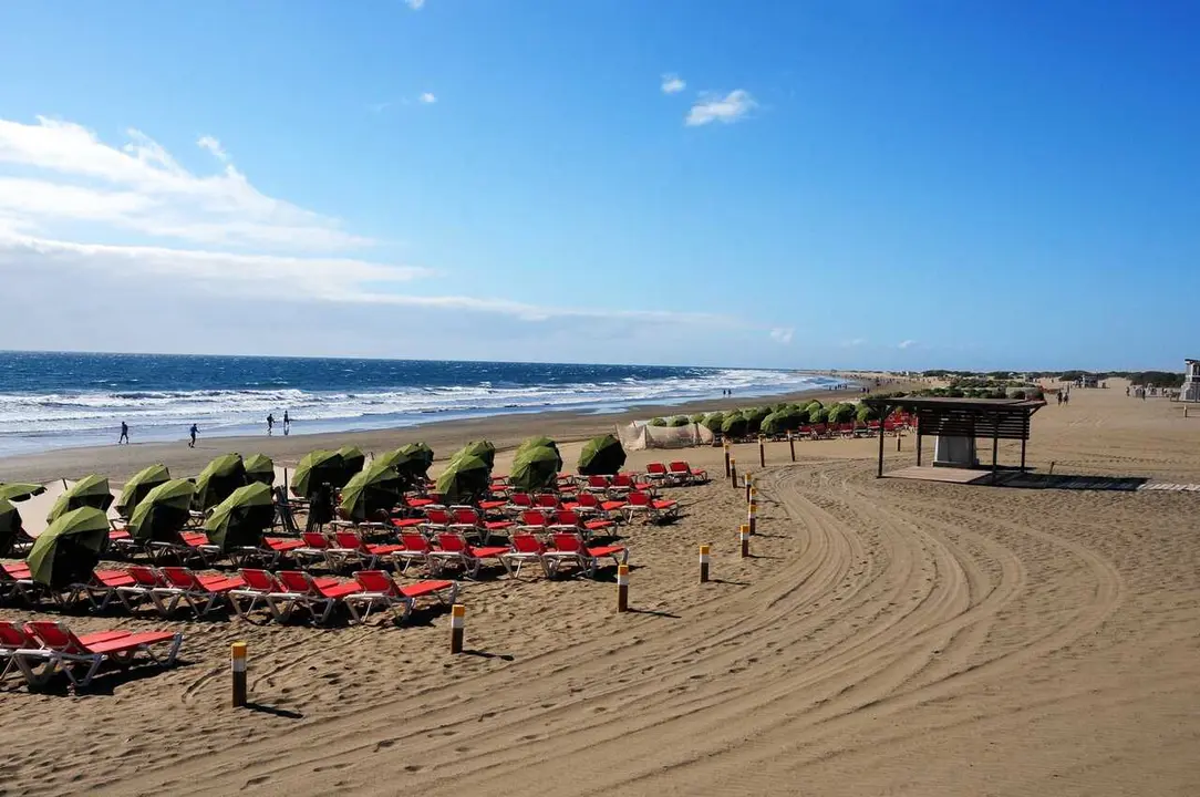 Archivo - Playa del Ingl&eacute;s (Gran Canaria)
