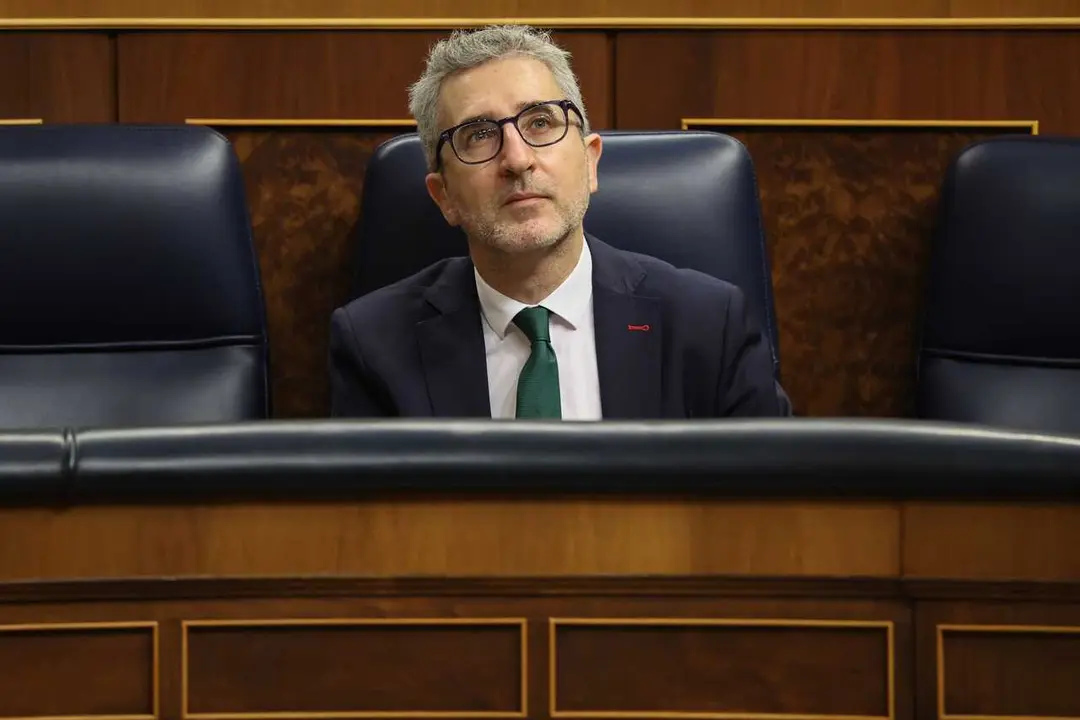 El ministro de Hacienda, Arcadi Espa&ntilde;a, durante una sesi&oacute;n plenaria en el Congreso, a 30 de abril de 2026, en Madrid (Espa&ntilde;a). 