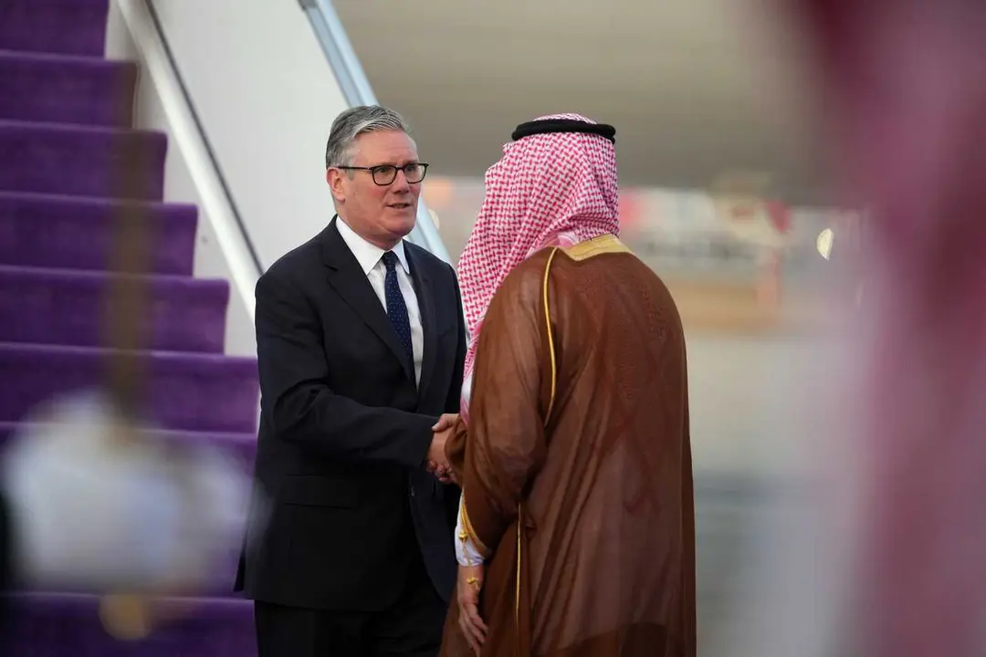 Archivo - El primer ministro brit&aacute;nico, Keir Starmer, en su reciente visita a Arabia Saud&iacute;.