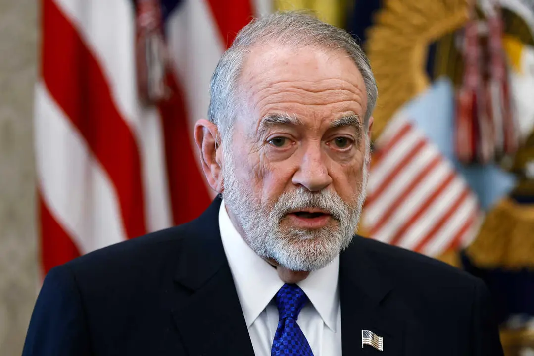 El embajador de Estados Unidos en Israel, Mike Huckabee, durante un acto en abril de 2026 (archivo)