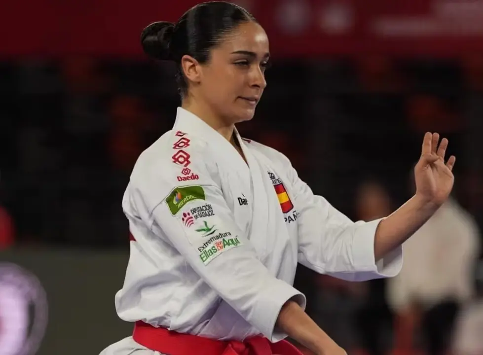 Paola Garc&iacute;a durante una competici&oacute;n