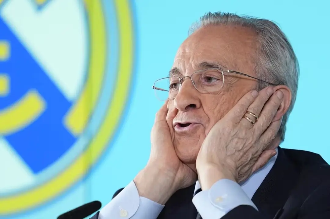 Florentino P&eacute;rez en rueda de prensa