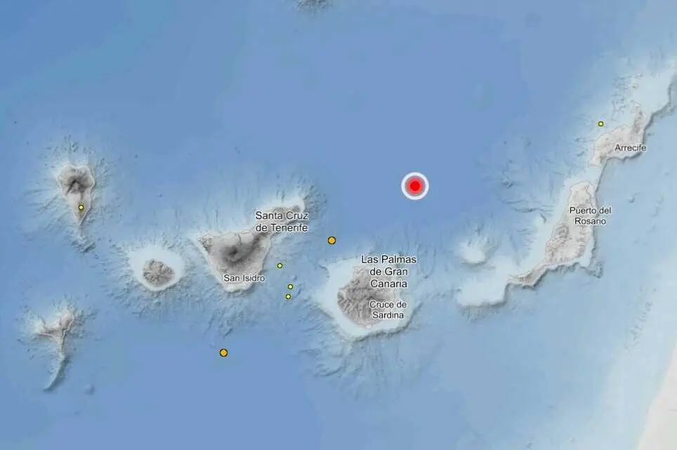 Sismo sentido en el norte de Gran Canaria