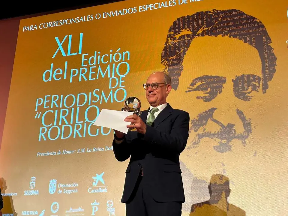 El periodista de TVE Jos&eacute; Antonio Guardiola gana el XLI Premio de Periodismo Cirilo Rodr&iacute;guez