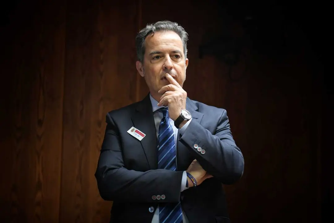 Archivo - El jefe superior de Polic&iacute;a de Canarias y excomisario del Aeropuerto Adolfo Su&aacute;rez Madrid-Barajas, Jes&uacute;s Mar&iacute;a G&oacute;mez Mart&iacute;n, comparece en la Comisi&oacute;n de Investigaci&oacute;n por el &lsquo;caso Koldo&rsquo;, en el Senado. Archivo. 