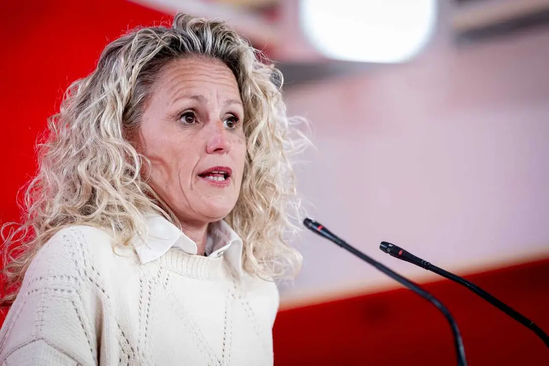 Archivo - La portavoz de la Ejecutiva Federal del PSOE, Montse M&iacute;nguez