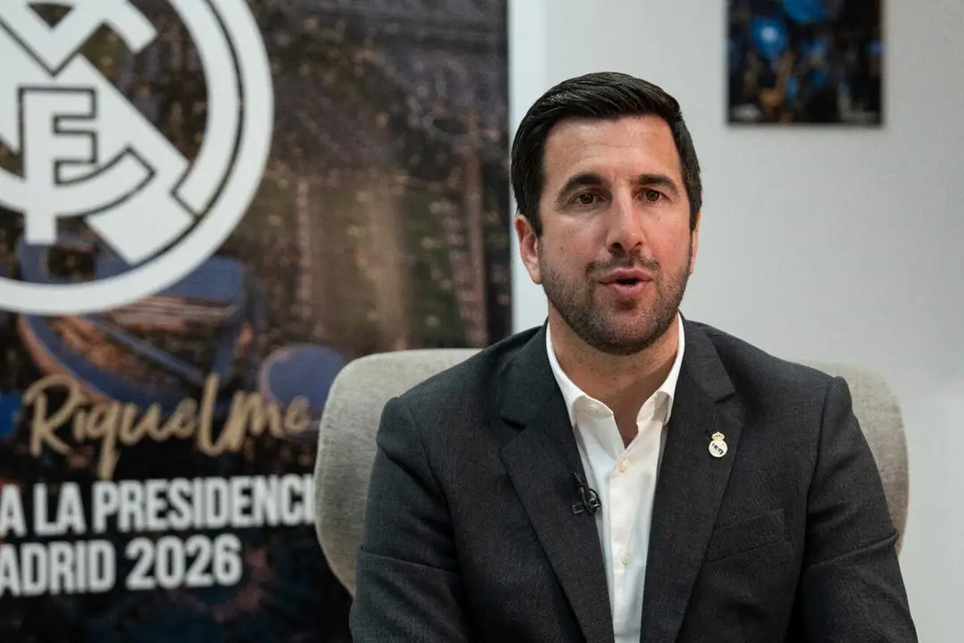 El empresario espa&ntilde;ol Enrique Riquelme, candidato a la presidencia del Real Madrid, en una entrevista a Europa Press.