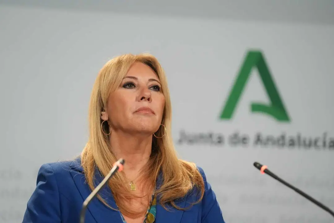 La consejera de Econom&iacute;a, Hacienda, Fondos Europeos y Di&aacute;logo Social de la Junta de Andaluc&iacute;a y portavoz del Gobierno en funciones, Carolina Espa&ntilde;a