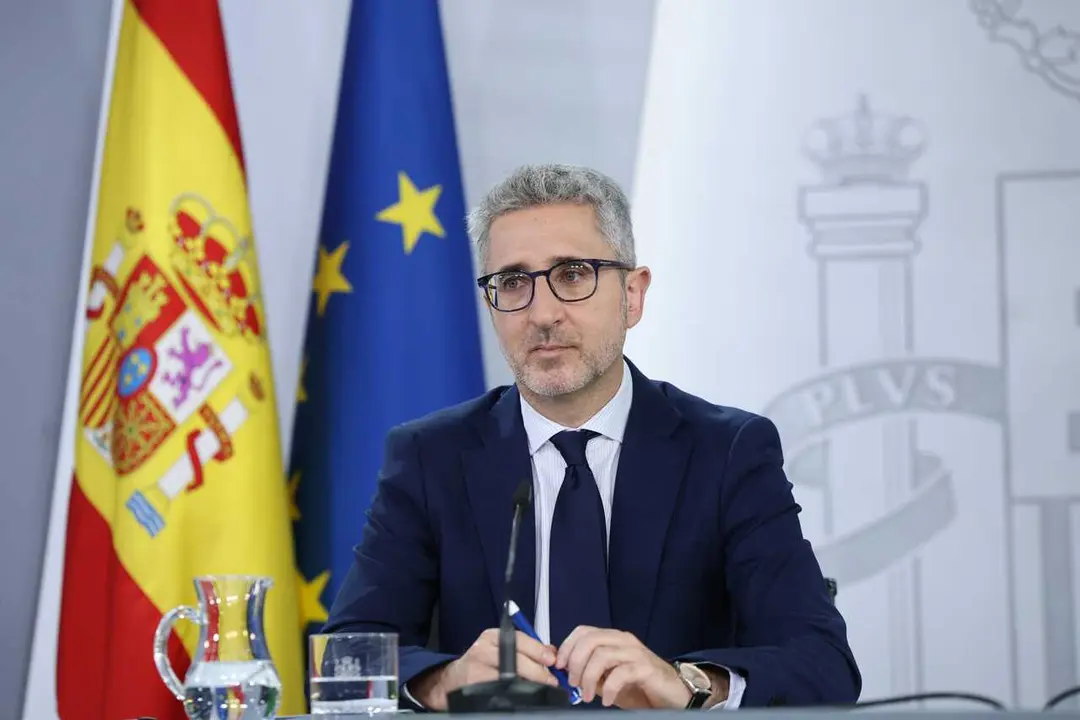 El ministro de Hacienda, Arcadi Espa&ntilde;a, en la rueda posterior al Consejo de Ministros