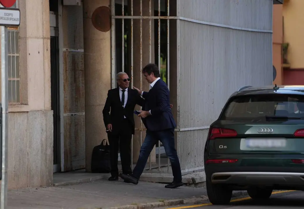 El hermano del presidente del Gobierno, David S&aacute;nchez, a su llegada a la tercera jornada de un juicio en la Audiencia Provincial de Badajoz