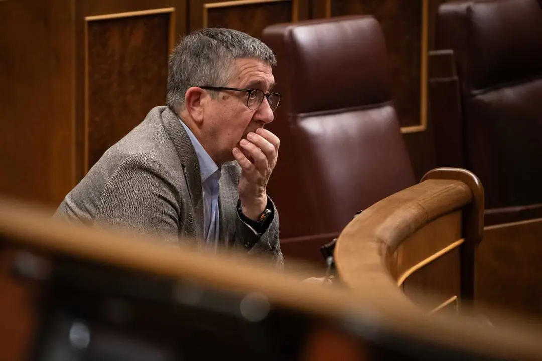 El portavoz del PSOE en el Congreso, Patxi L&oacute;pez, durante la sesi&oacute;n plenaria celebrada en el Congreso, a 26 de mayo de 2026, en Madrid (Espa&ntilde;a). 