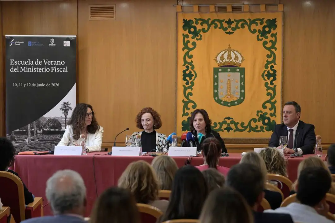 La fiscal general del Estado, Teresa Peramato, durante la celebraci&oacute;n del acto de clausura de la 'Escuela de Verano del Ministerio Fiscal