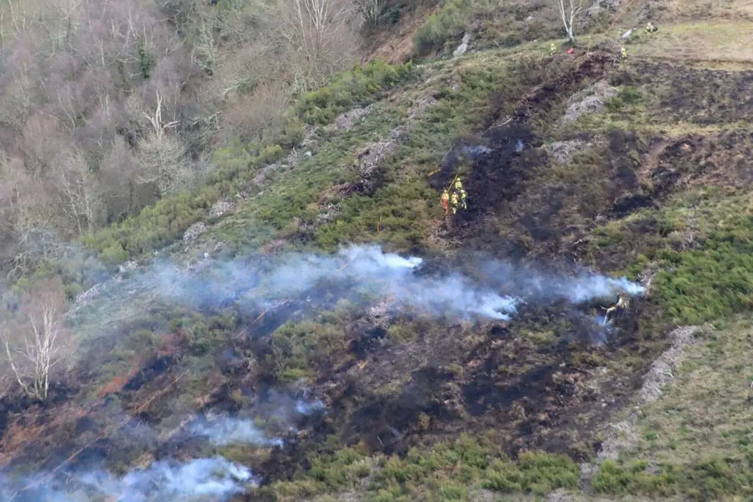 Archivo - Incendio forestal, foto de archivo