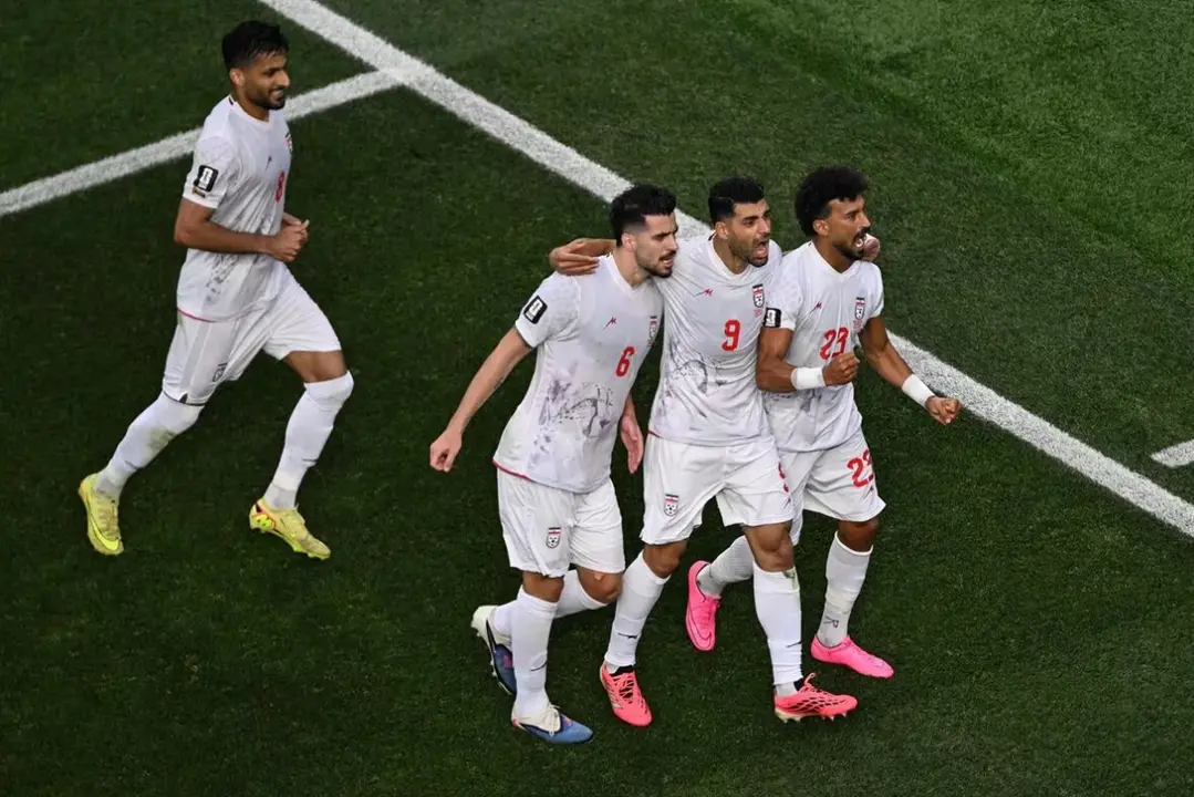 Ir&aacute;n celebrando el empate ante Nueva Zelanda