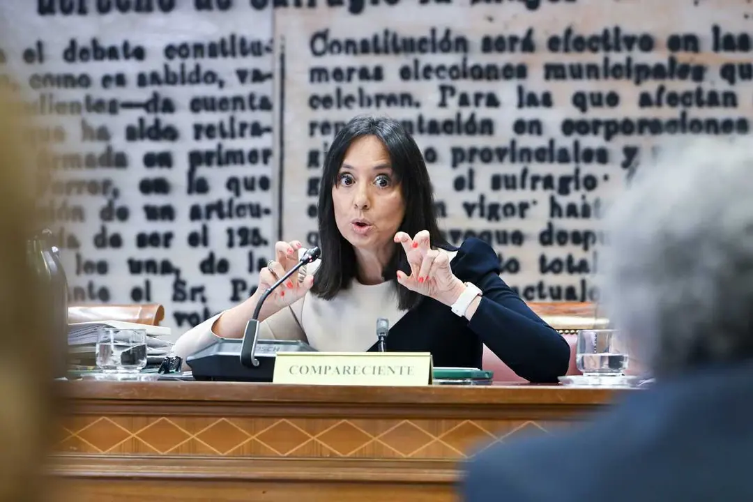 La directora general de la Guardia Civil, Mercedes Gonz&aacute;lez Fern&aacute;ndez, comparece ante la Comisi&oacute;n de Interior, en el Senado, a 16 de junio de 2026, en Madrid (Espa&ntilde;a). Mercedes Gonz&aacute;lez comparece en el Senado para informar y responder a los grupos parlame