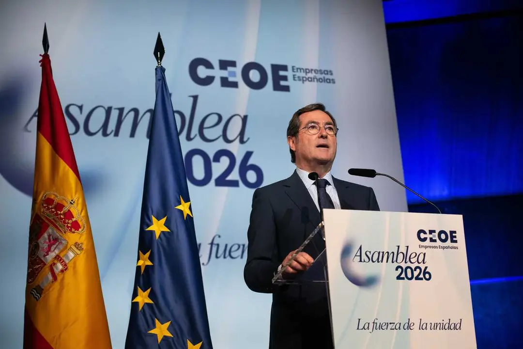 El presidente de la CEOE, Antonio Garamendi.