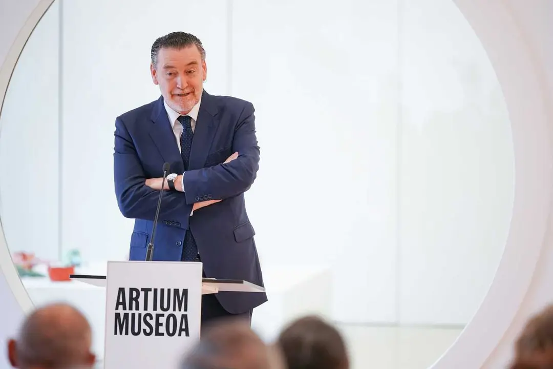 Archivo - El director del Museo de Bellas Artes de Bilbao, Miguel Zugaza, durante la presentaci&oacute;n de las obras adquiridas en el marco de la iniciativa Colecci&oacute;n Compartida junto a las principales instituciones muse&iacute;sticas, a 19 de febrero de 2026, en Vito