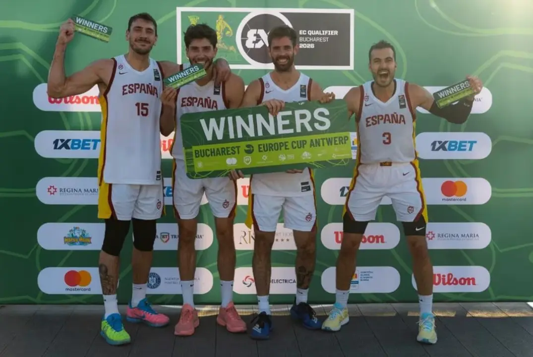 Espa&ntilde;a firma el pleno y saca billete para la Copa de Europa de 3x3