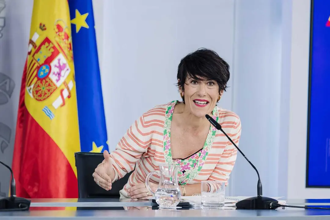 La ministra Portavoz, Elma Saiz, durante la rueda de prensa posterior al Consejo de Ministros, a 16 de junio de 2026, en Madrid (Espa&ntilde;a). 