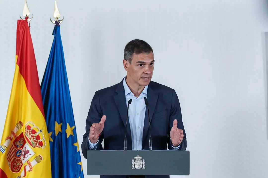 El presidente del Gobierno, Pedro S&aacute;nchez, durante un encuentro sobre pol&iacute;ticas de apoyo a la discapacidad y la dependencia, en el Instituto de Mayores y Servicios Sociales (IMSERSO), a 23 de junio de 2026, en Madrid (Espa&ntilde;a).  Durante el encuentro, el pr