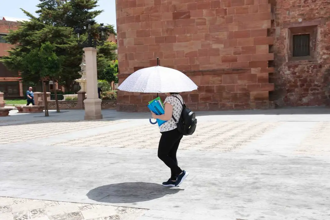 Imagen de hoy en And&uacute;jar (Ja&eacute;n), una de las localidades m&aacute;s afectadas estos d&iacute;as por el calor