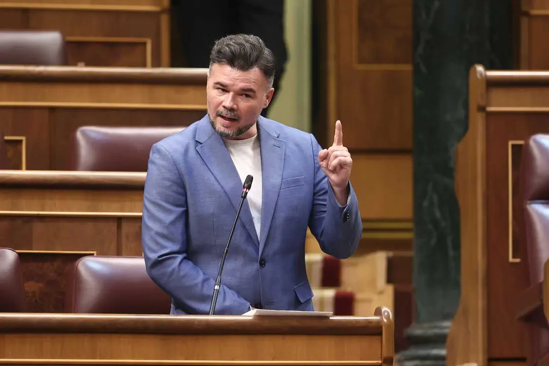 El portavoz de ERC en el Congreso, Gabriel Rufian, interviene durante una sesi&oacute;n plenaria, en el Congreso de los Diputados, a 23 de junio de 2026, en Madrid (Espa&ntilde;a).