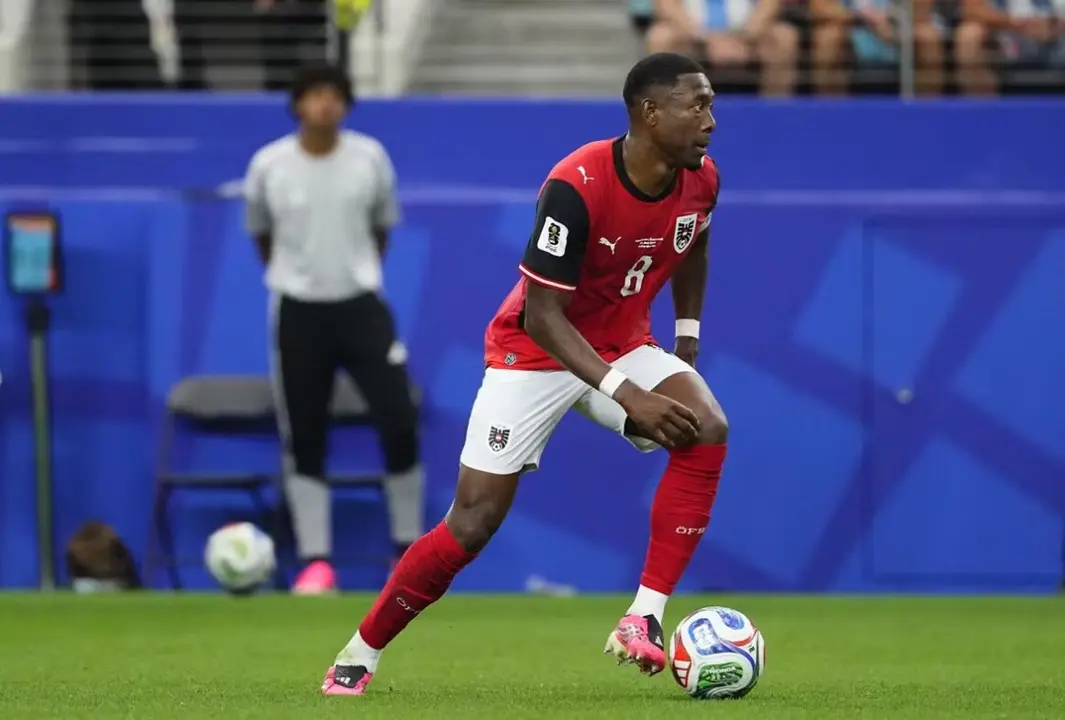 David Alaba, capit&aacute;n de Austria