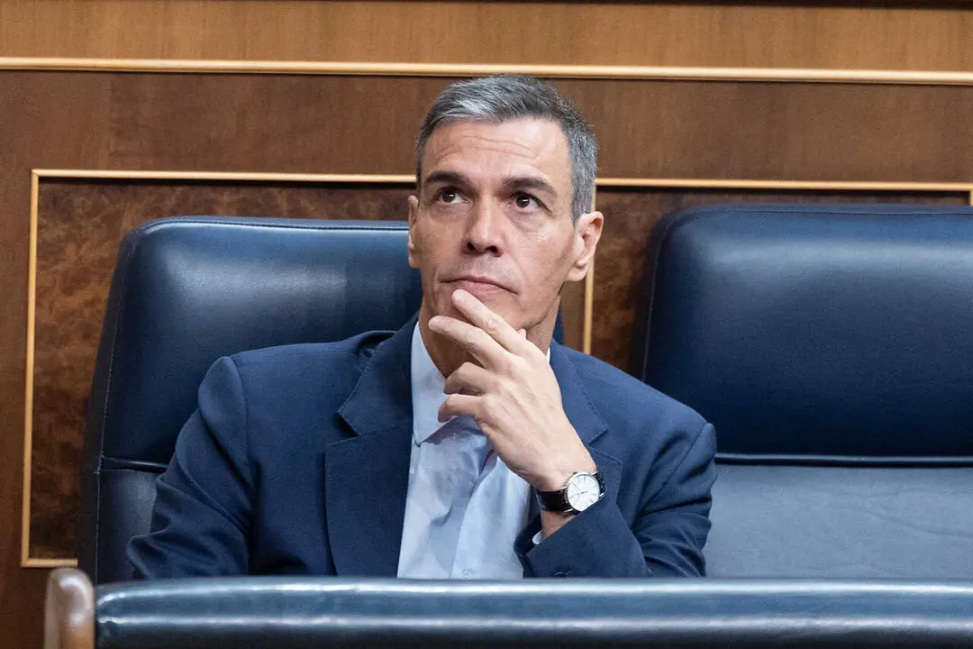 El presidente del Gobierno, Pedro S&aacute;nchez, durante una sesi&oacute;n plenaria en el Congreso de los Diputados, a 25 de junio de 2026, en Madrid (Espa&ntilde;a).