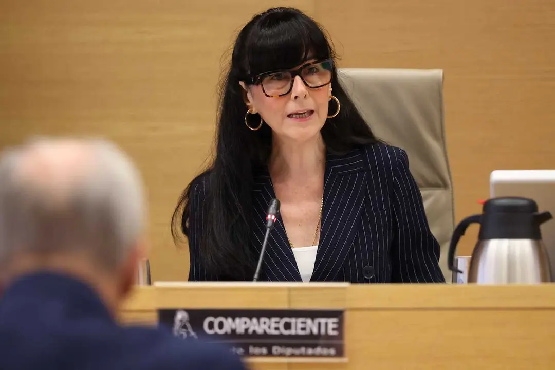 La presidenta de la Sociedad Estatal de Participaciones Industriales (SEPI), Mar&iacute;a Bel&eacute;n Gualda Gonz&aacute;lez, comparece ante la Comisi&oacute;n Mixta de Seguridad Nacional, en el Congreso de los Diputados, a 9 de junio de 2026, en Madrid (Espa&ntilde;a). 