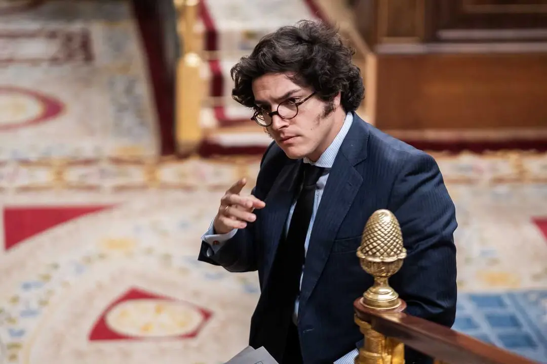 Archivo - El diputado de VOX Jos&eacute; Mar&iacute;a Figaredo durante una sesi&oacute;n plenaria.