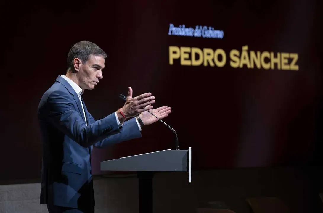 El presidente del Gobierno, Pedro S&aacute;nchez, en la presentaci&oacute;n del Plan de Integraci&oacute;n y Ciudadan&iacute;a, en el Colegio Oficial de Arquitectos de Madrid (COAM), a 30 de junio de 2026, en Madrid (Espa&ntilde;a).