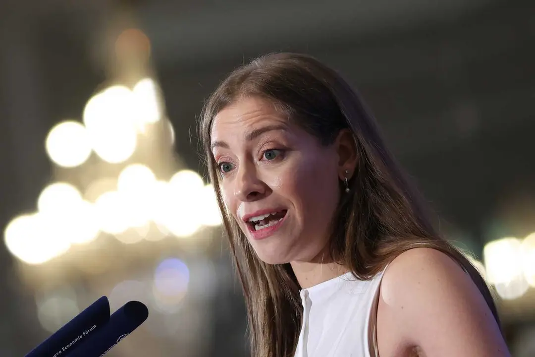 La portavoz del PP en el Congreso, Ester Mu&ntilde;oz, durante un desayuno informativo, en el hotel Mandarin Oriental Ritz, a 1 de julio de 2026, en Madrid (Espa&ntilde;a). El desayuno ha sido organizado por Nueva Econom&iacute;a F&oacute;rum.