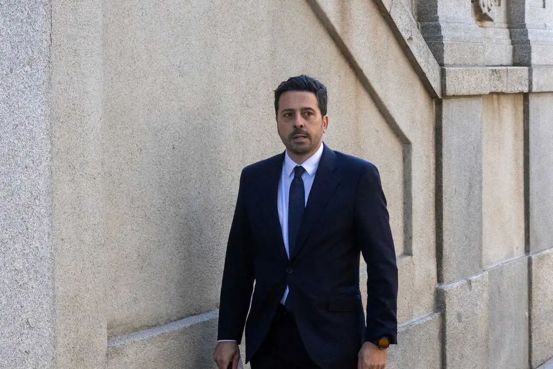 Archivo - El ex teniente fiscal de la Secretar&iacute;a T&eacute;cnica de la Fiscal&iacute;a General del Estado Diego Villafa&ntilde;e durante la primera jornada del juicio al fiscal general del Estado, &Aacute;lvaro Garc&iacute;a Ortiz, en el Tribunal Supremo, a 3 de noviembre de 2025, en Madrid