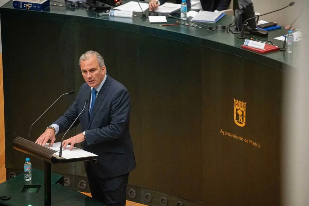 Javier Ortega Smith, durante el Debate del Estado de la Ciudad, en el Palacio de Cibeles, a 30 de junio de 2026, en Madrid (Espa&ntilde;a). 
