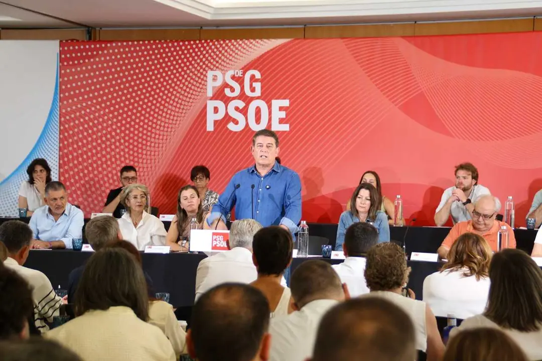 El secretario xeral del PSdeG, Jos&eacute; Ram&oacute;n G&oacute;mez Besteiro, interviene en el Comit&eacute; Nacional del PSdeG