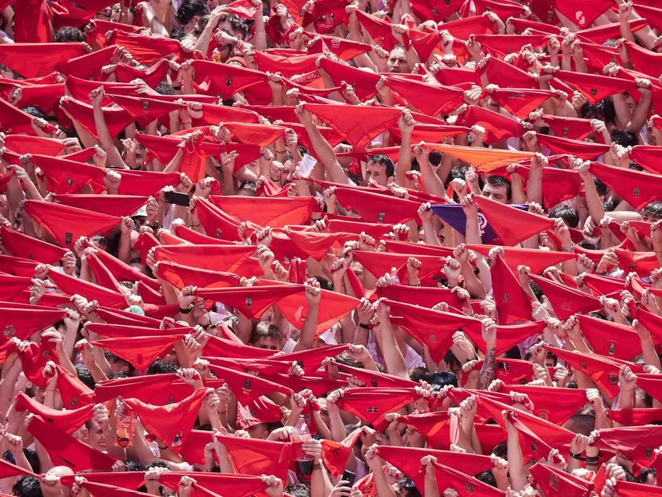 Archivo - Chupinazo de San Ferm&iacute;n en 2025.