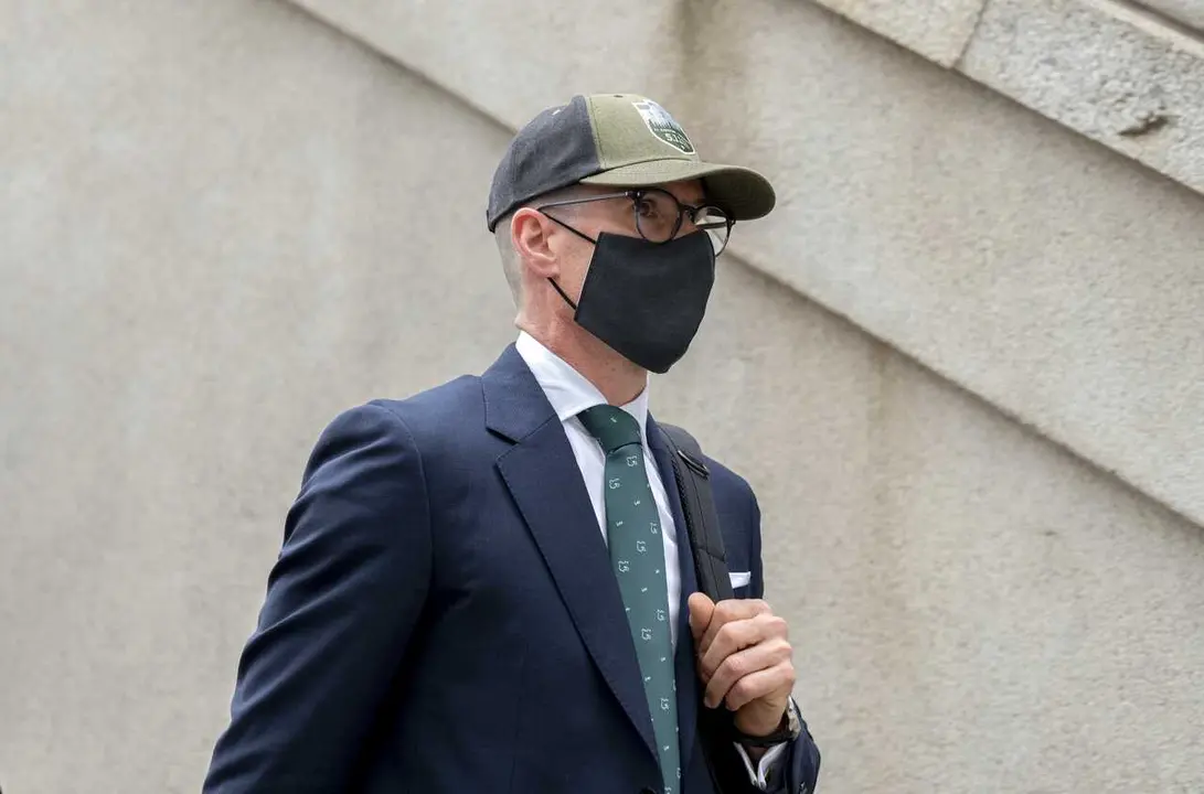 Archivo - El guardia civil Rub&eacute;n Villalba Carnerero, a la salida del Tribunal Supremo, a 21 de abril de 2026, en Madrid (Espa&ntilde;a).