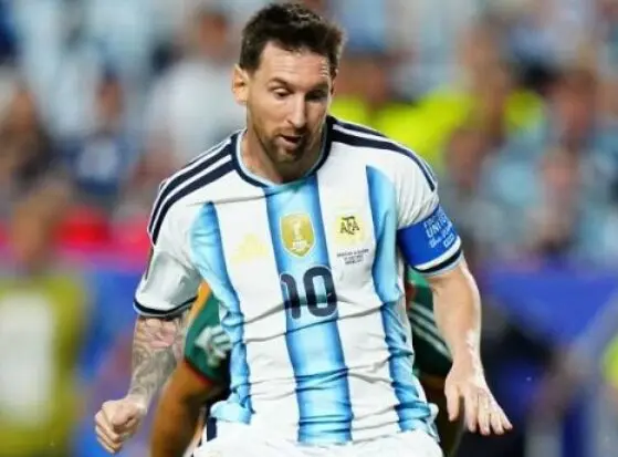 Messi en el partido ante Egipto