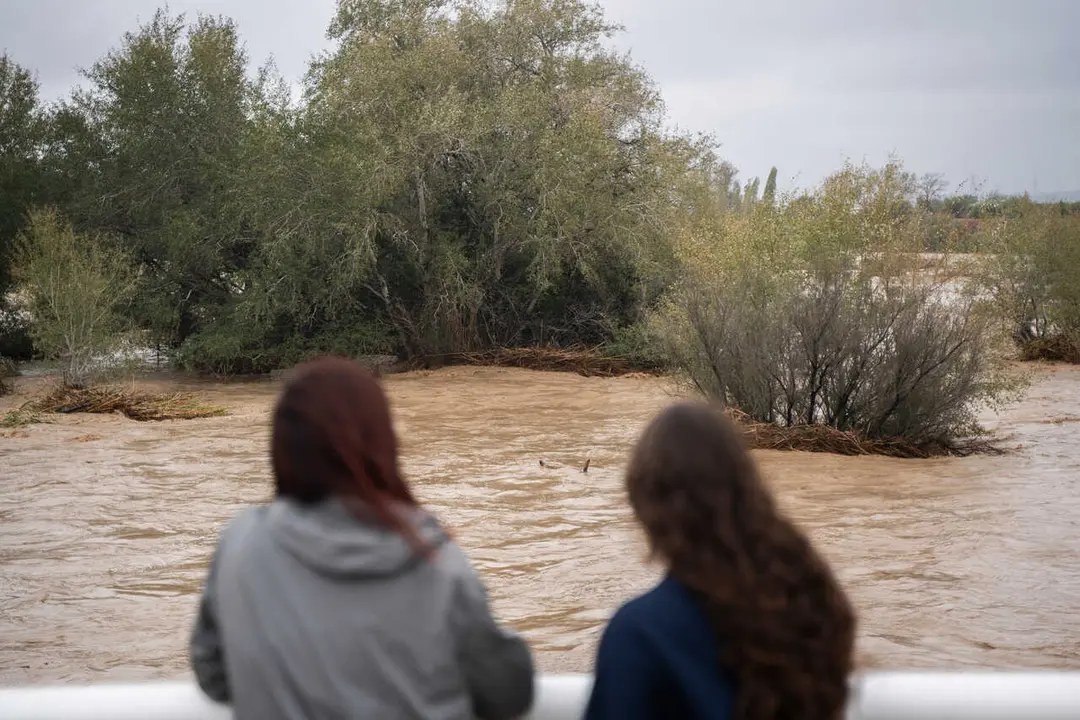 Archivo - Imagen del r&iacute;o Magro entre Catadau, Llombai y Alfarp en la dana