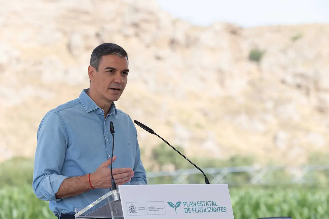 El presidente del Gobierno, Pedro S&aacute;nchez, durante un acto.