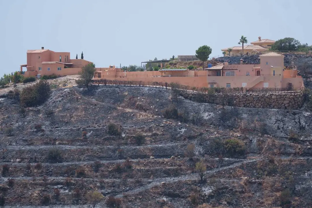 Imagen de la zona afectada por el paso del incendio de Los Gallardos. A 11 de julio de 2026 en Almer&iacute;a (Andaluc&iacute;a, Espa&ntilde;a). 
