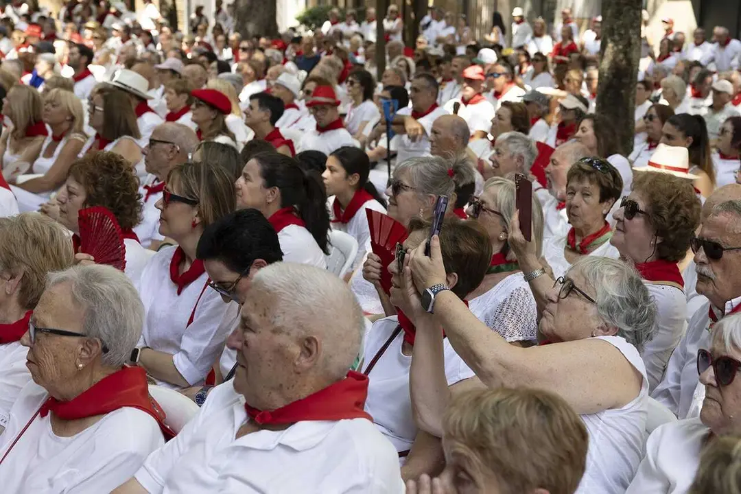 Imagen de archivo de p&uacute;blico en San Ferm&iacute;n.