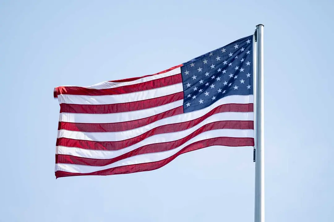 Archivo - Bandera de Estados Unidos 