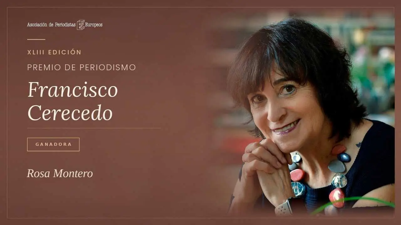 Rosa Montero, ganadora de la XLIII edici&oacute;n del Premio de Periodismo Francisco Cerecedo