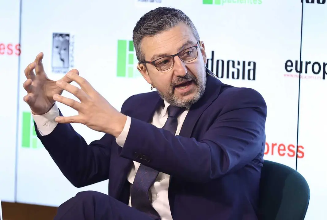 Archivo - El presidente de El Foro Espa&ntilde;ol de Pacientes, Andoni Lorenzo, interviene en el Encuentro digital 'El COVID, sus da&ntilde;os colaterales: el insomnio, su tratamiento y su impacto en la salud mental', en Meeting Place de Castellana, a 18 de marzo de 20