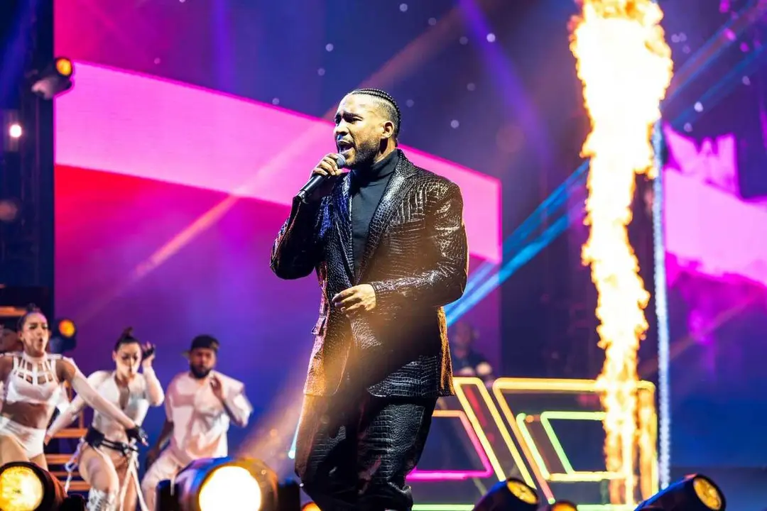 Archivo - El cantante Don Omar durante una de sus actuaciones