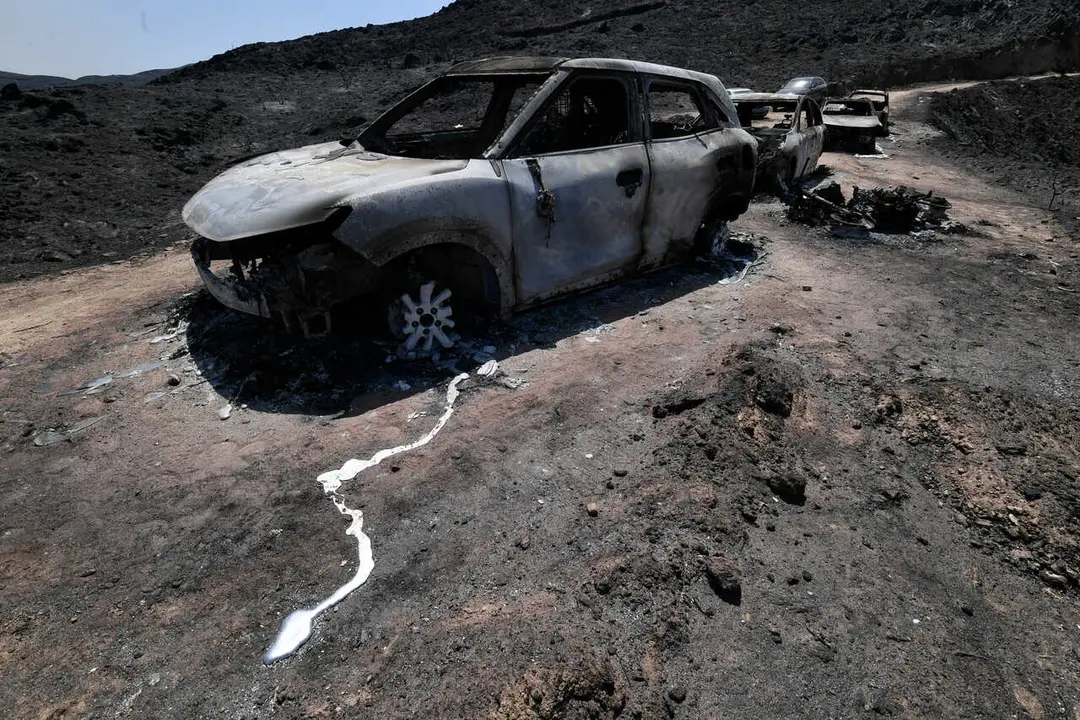 10-07-2026.- Europa Press . Incendio en la provincia de Almeria entre los pueblos de Bedar y los Gallardos en donde han fallecido 12 personas por ahora los medios de extincion siguen trabajando para extinguir las llamas. Foto: Javier Carrion/EP