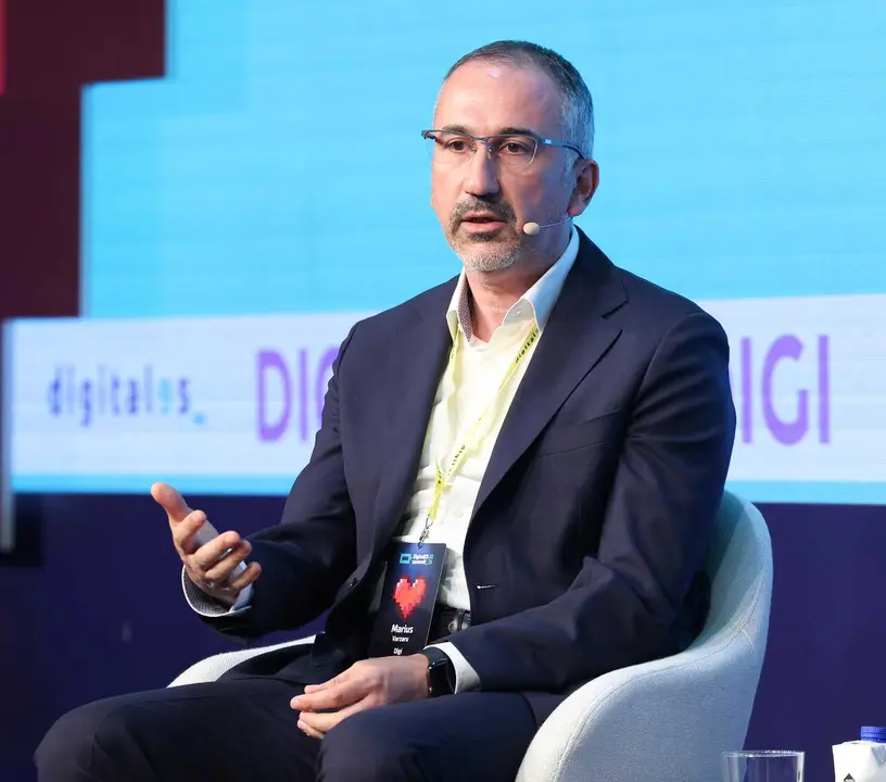 El CEO de Digi, Marius Varzaru, durante la segunda jornada de 'DigitalES Summit 2026', en la Real F&aacute;brica de Tapices, a 25 de junio de 2026, en Madrid (Espa&ntilde;a). Organizado por la Asociaci&oacute;n Espa&ntilde;ola para la Digitalizaci&oacute;n, el evento se desarrolla bajo el 